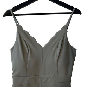 Women’s Max & Posh Stretchy Olive Green Romper